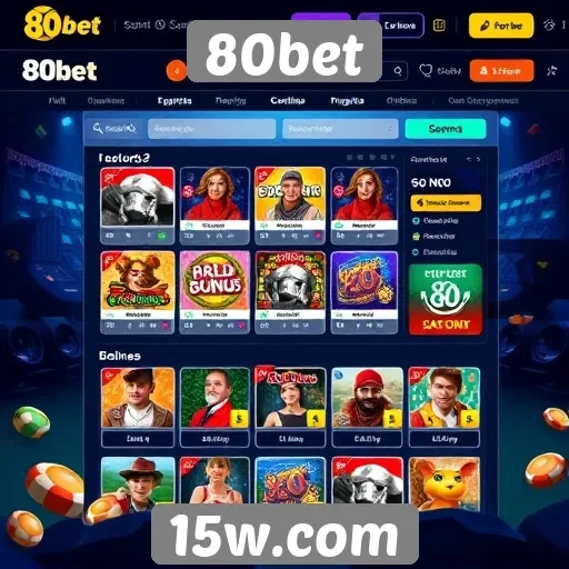 Interface amigável do 80bet proporciona fácil navegação